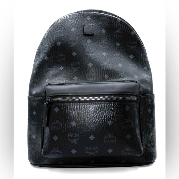MCM Stark Monogram Logo Backpack - Picture 3 of 8